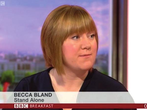 14 BBC1: BBC BREAKFAST 24 people in our impact survey indicated they had specifically watched the item on BBC Breakfast news with our Chief Executive, Becca Bland.