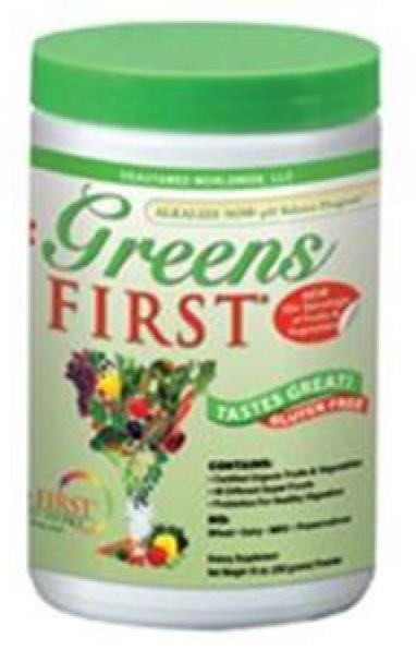 Whole Food Powders Greens First: Greens, berries, fibre, barley grass, spirulina, chlorella, enzymes,