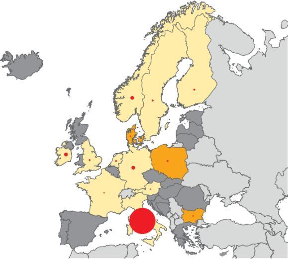 Hepatitis A outbreak in Europe: Associated with consumption