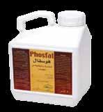 DOUBLE-PURPOSE PRODUCTS Phosfal Compostion Liquid foliar phosphorus applied for nutrition and protection from downy mildew and blights. 7% P O 5-18 % K O. & Fertigation. &. 1 Lit, 5 Lit.