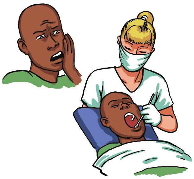 Dentist Toothache Bleeding gums Sore jaw Call your dentist if you have toothache or any other problem with your teeth or gums.