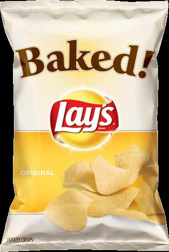 BAKED CHIPS ARE BEST Baked snack chips are lower in fat, but