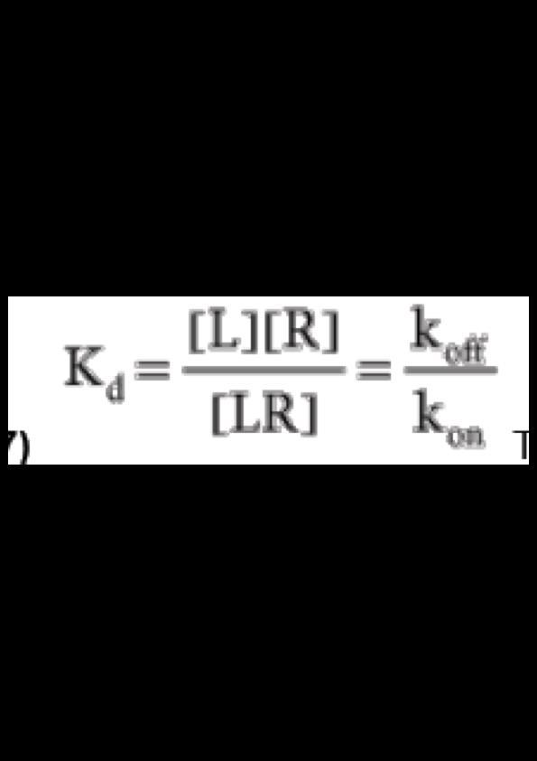 dissociation constant - Kd The term Kd, or dissociation constant,