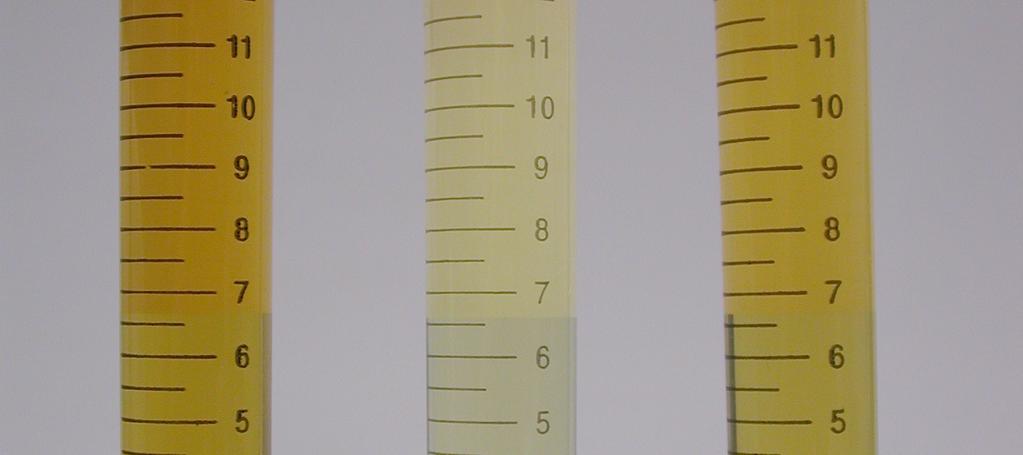raffinate volume, ml Figure 4.14 Comparison among butanol (left), ethyl acetate (middle) and TBP- dodecane, at OA 3.