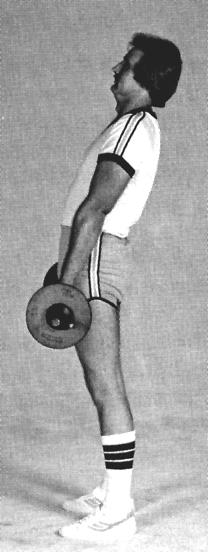 while maintaining stiff legs and a flat back, the resistance would be 100 pounds at the start of the upwards movement and zero at the end of the movement.