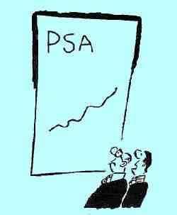 PSA doubling time or PSA slope http://www.mskcc.