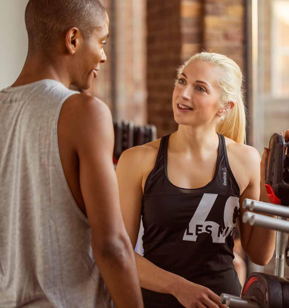 OUR COMPLETE SUPPORT PACKAGE Programming is only one aspect of the support you can receive from Les Mills.