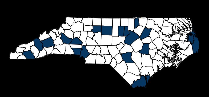 Counties with Syringe Exchange Programs (SEP) as of April 4, 2017 20 active SEP s covering 19 counties