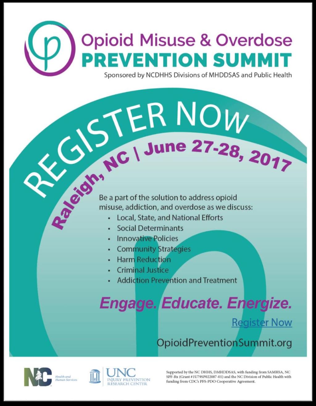 4 TH North Carolina Summit on the Opioid Epidemic since 2014