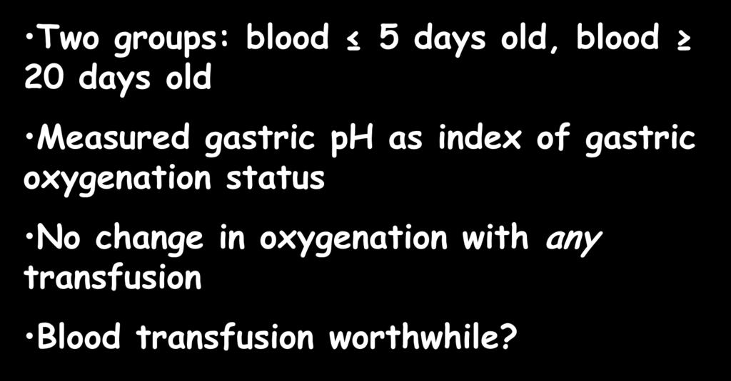 oxygenation status No change in oxygenation