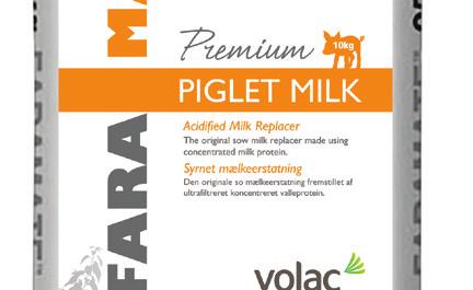 The piglets requirements change gradually as they become able to digest more raw materials. Therefore, easily digestible raw materials are important right from the start.