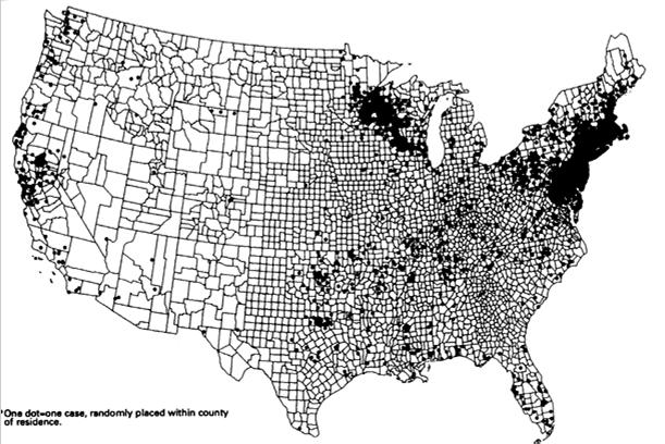 Distribution of Lyme Disease, US Temporal Patterns of Lyme Disease Reported Cases