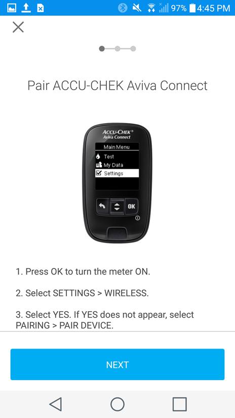 SYNC A DIABETES DEVICE SYNC A BLUETOOTH METER Compatible Bluetooth meters do not require additional hardware to sync.