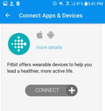 The following apps and data types can be connected to the Cornerstones4Care Powered by Glooko app: Fitness Routine Weight Blood Pressure Fitbit ihealth Jawbone UP Withings Moves Runkeeper Strava A