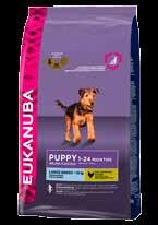 Eukanuba Puppy Large Breed For large breed puppies (adult weight 25 40 kg) from 1 to 12 months For giant breed puppies (adult weight > 40 kg) from 1 to 24 months BOUND Promotes optimal joint and bone