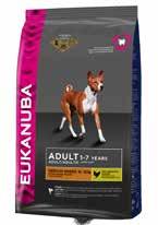 Eukanuba Adult Medium Breed For medium breed dogs (10-25 kg) from 1 to 7 years POWER Clinically proven to help support lean muscles with animal proteins 3kg 9kg 15kg Dried Chicken and Turkey (28%),
