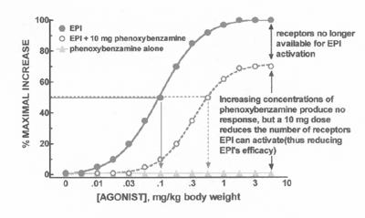 Antagonist Effects on Dose-Response Curves C) Non-Competitive Antagonists Antagonist Effects on Dose-Response Curves C) Non-Competitive Antagonists