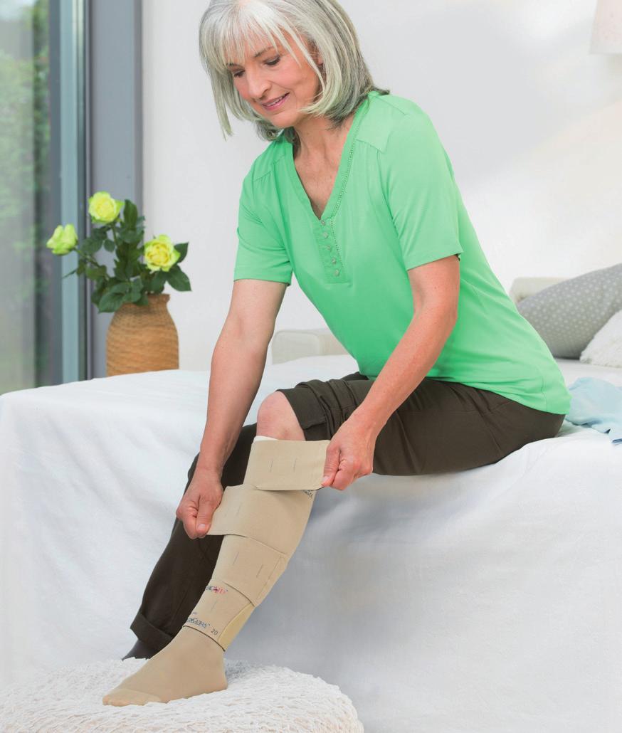 Juxta CURES is easy to fit, adjust, remove and re-apply Your clinician will have chosen the correct length and made it into a bespoke device designed for your leg using the measurements taken at the
