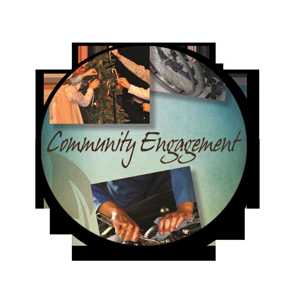 Community Engagement Projects As of 5.15.14.14 Welcome to our Community Engagement page! This is where you will find opportunities for serving your local community as individuals or groups.