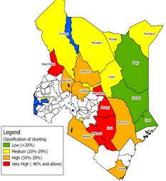 Source: KDHS 2008/9 Source: MOH, 2013 The Situation in Kenya Prevalence of child undernutrition has Figure 6.