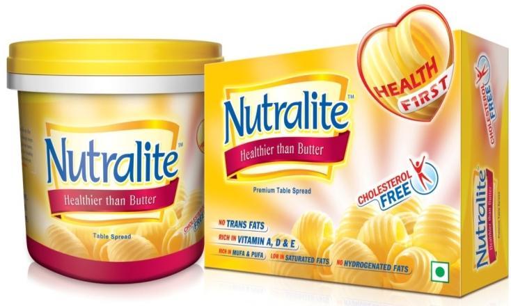 Nutralite Health First, Taste Always Cholesterol Free and has no trans fats or hydrogenated fats Largest brand in the margarine category in India Business conditions remained challenging with local