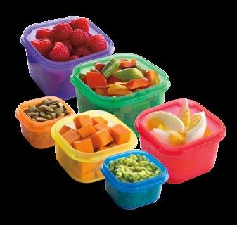 EATING RIGHT IS A HEALTHY OBSESSION Portion-control containers make the 80 Day Obsession Eating Plan simple to follow.