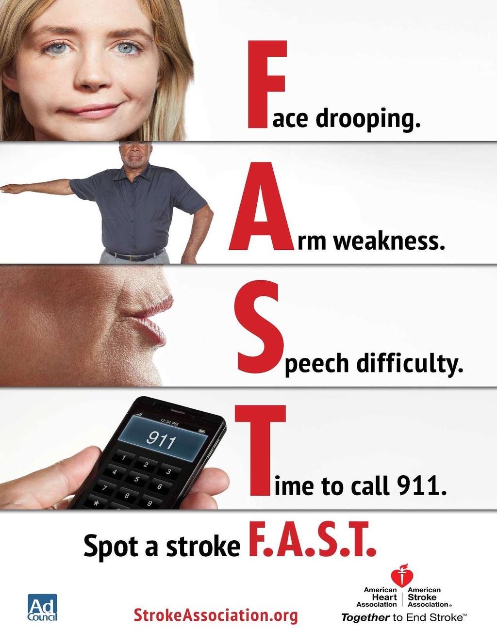 93% of people recognize sudden one-sided numbness as a stroke symptom Only 38%