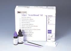 The light-curing Adper Scotchbond SE Self-Etch Adhesive is indicated for: Bonding between dentin/enamel and composite filling Bonding between dentin/enamel and compomer filling Intraoral repair of