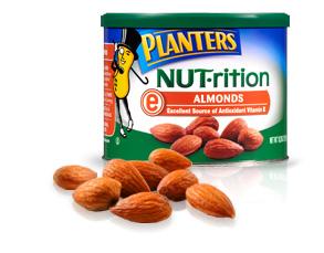 50 mg of Sodium (50% less sodium than Planters regular mixed nuts) ADA Dietary Exchanges per serving: 1/2 carbohydrate + 3 fats 3 Planters NUTrition Almonds This favorite provides numerous vitamins