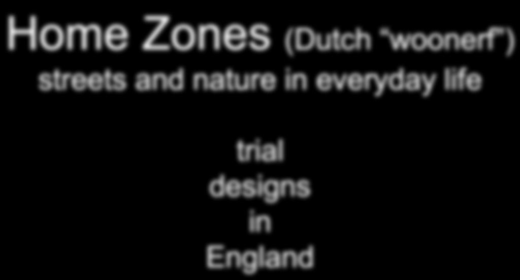 Home Zones (Dutch