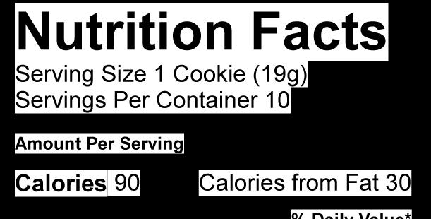Serving Size Size of serving (cups,