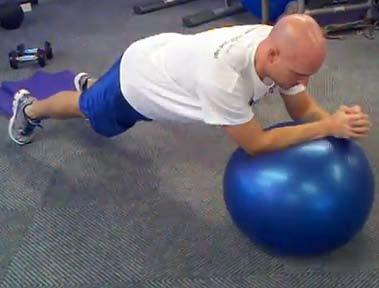 Stability Ball Stir-the-Pot Brace your abs.