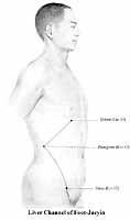 The points on the liver meridian cna be used to treat,