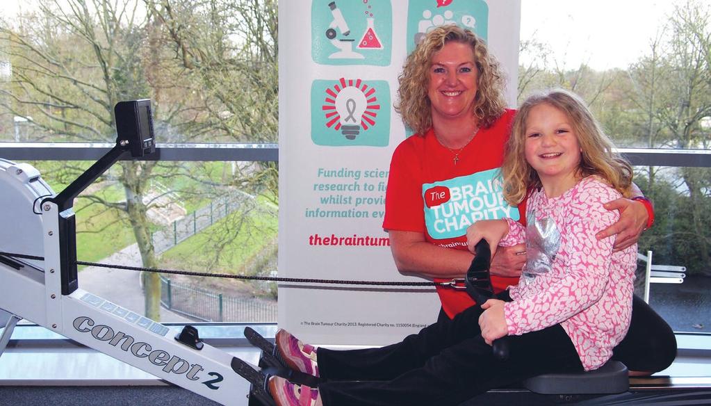 ROW FOR IT! LEGEND: ANN ATKINS Inspired by her daughter, Iona, who has been living with a brain tumour since the age of 5, Ann Atkins started rowing to raise funds for The Brain Tumour Charity.