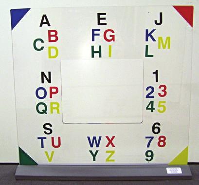 Charts and books Simple communication aids include alphabet boards, communication charts and books.