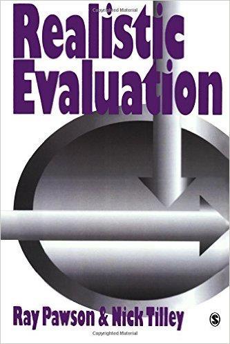 REALIST EVALUATION Drawn from Pawson and Tilley s Realistic Evaluation (1997) Realism is a school of philosophy and sits between