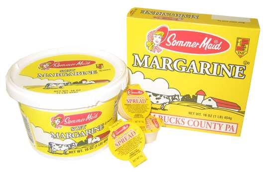 Trans Fat: Margarine Slide 125 / 140 Margarine is a trans fat which which developed during World War II ue to a milk and butter shortage,