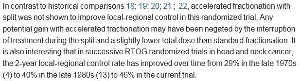 RTOG 9003 It is also interesting that in successive RTOG