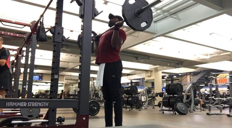 Standing Overhead Press: This movement is commonly left out of many peoples programs for some reason but it is essential in building big powerful shoulders, a big powerful physique in general.