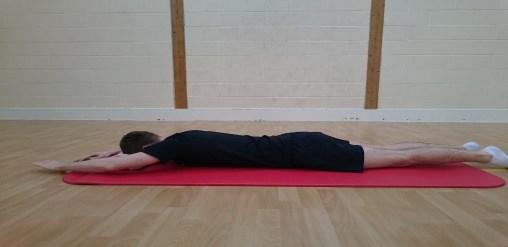 away from the floor, using the hip Keeping the legs and body relaxed & still, float and