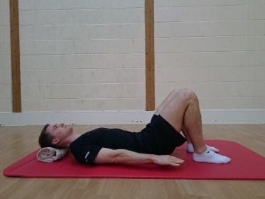 Arm Pulse Arms by side floating just above the floor Pulse arms up and down through a small movement As above with one leg in table top position Maintain this