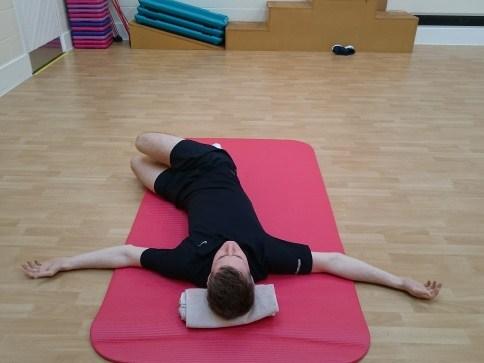 Hip Twist Allow one knee to gently float away from your