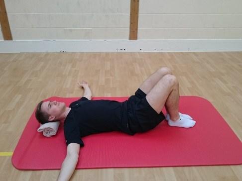 relaxed state through abdominals, whilst keeping pelvis