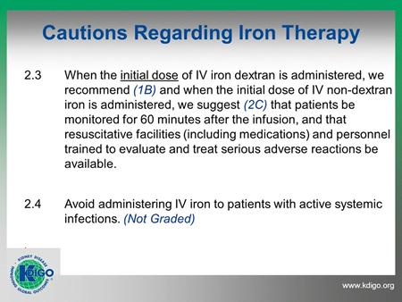 harms associated with IV iron is very limited.