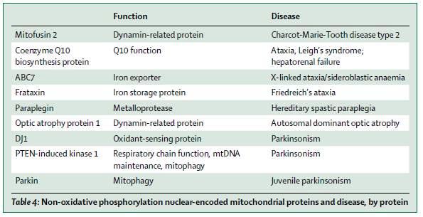 Overview of 2 ry mitochondrial