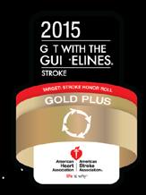 & Achievement Measures Target Stroke Honor Roll Award from Get with the Guidelines for 5