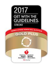 Elite Plus from Get with the Guidelines for 2 years (2017 & 2018) 75% or greater
