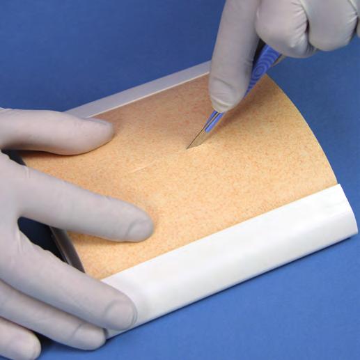 Wound Closure Pad A low cost pad, ideal for demonstrating training and practising core skills