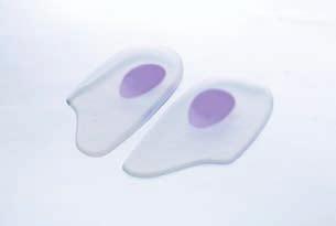 Protection Comfortable Relief heel cushions Softer insert on heel area helps absorb shock and relieve pain. Redistributes pressure on the foot. pronation or supination.