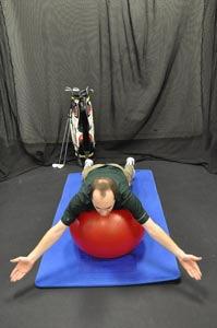IYTW Swiss Ball This exercise helps develop scapular stability and